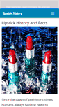 Mobile Screenshot of lipstickhistory.com